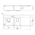 Chậu rửa chén Malloca MS 6306T